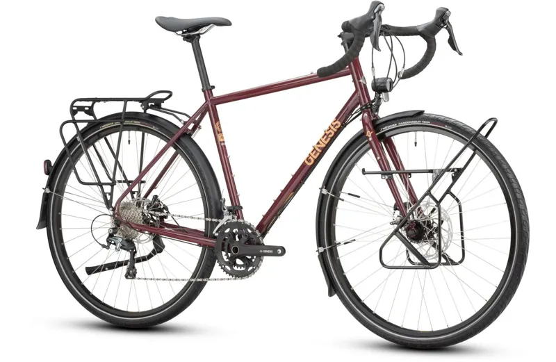 Genesis Tour De Fer 40 - Steel frame Gravel / Touring Bike - Queen Crimson-1