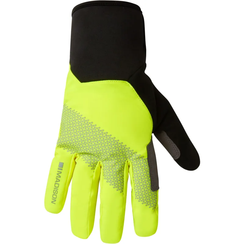 Madison Stellar Reflective Waterproof Thermal Gloves / Hi-Viz Yellow - Black