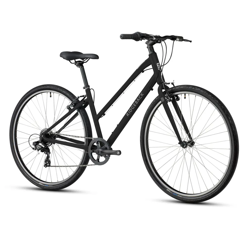 Ridgeback Comet - Open Frame Hybrid Bike - Black-1