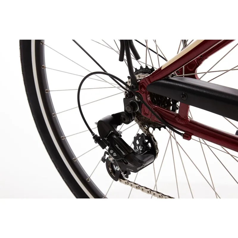 Ridgeback Avenida 6 - Hybrid Bike - Red-6