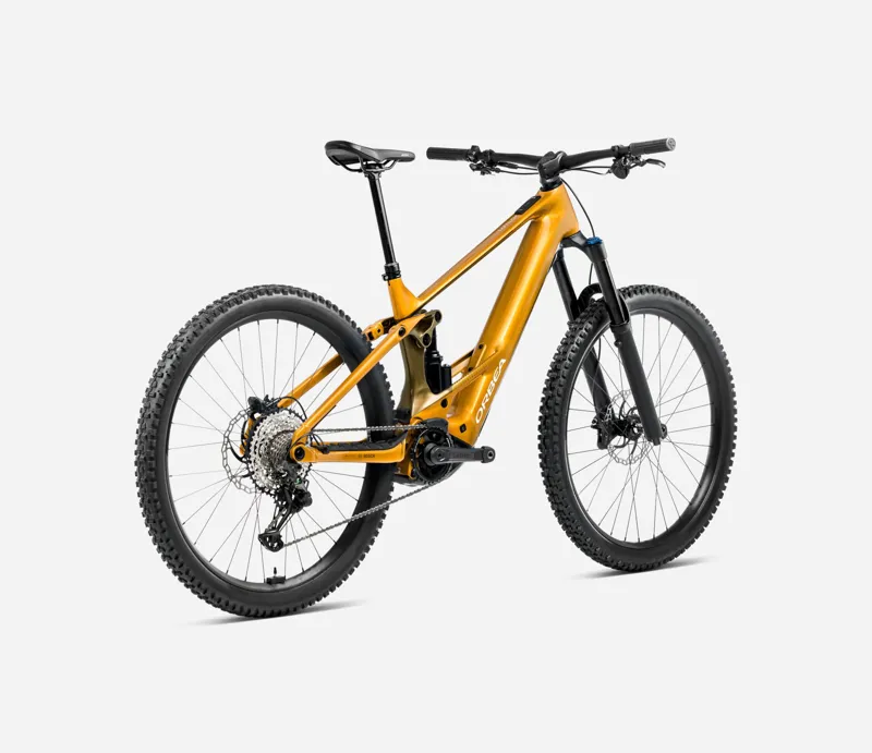 2025 Orbea Wild H10 - Electric Full Suspension Mountain Bike - Bumblebee Yellow / Olive Green-2