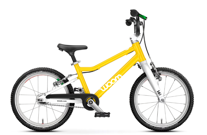 woom GO 3 Automagic - 16 inch Lightweight Kids Bike - Vibrant Yellow