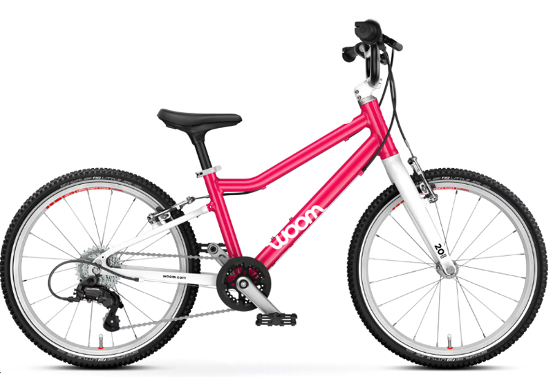 woom GO 4 - 20 inch Lightweight Kids Bike - Hot Pink