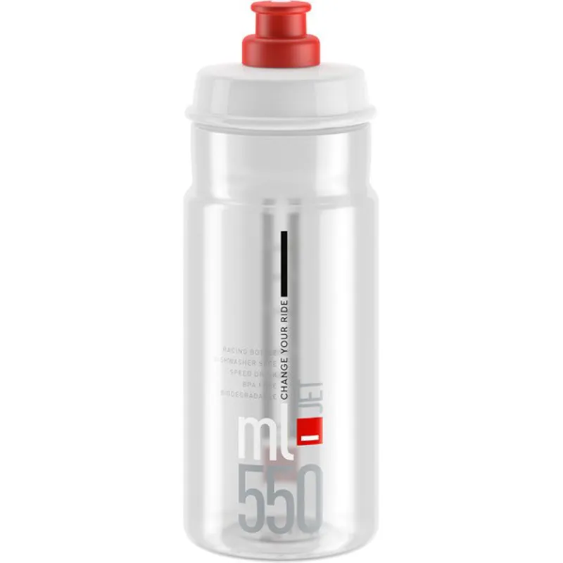 Elite Jet Clear/Red water bottle