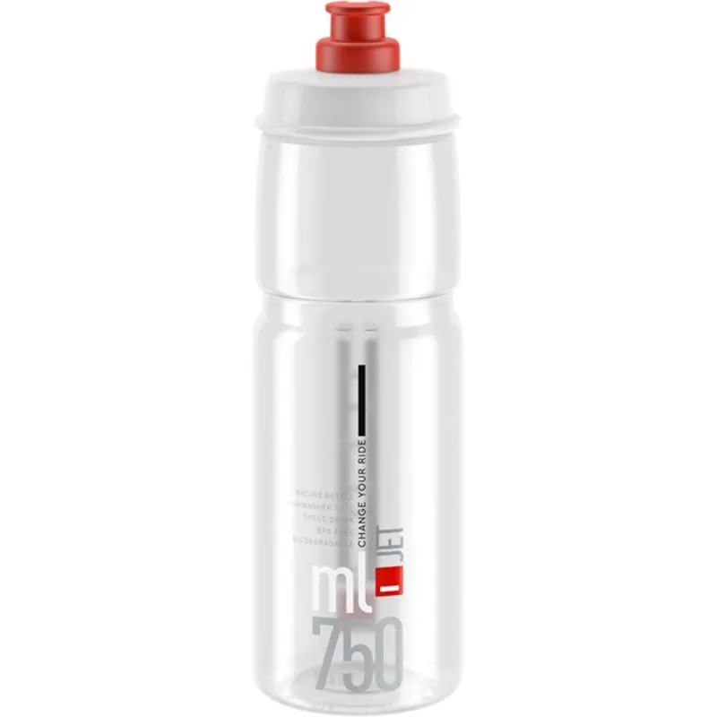 Elite Jet Clear/Red water bottle-1