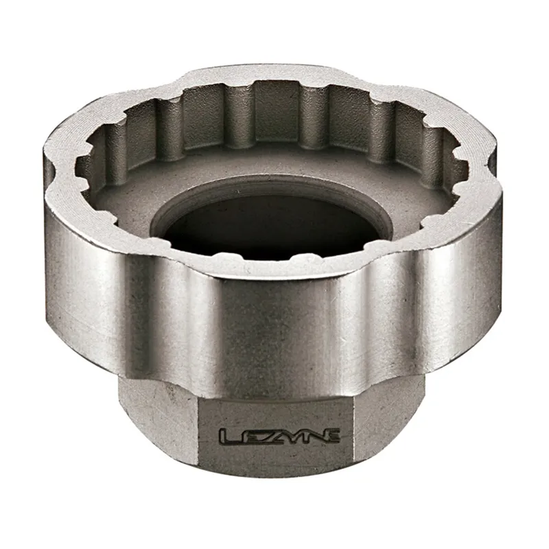 Lezyne External 3/8 Socket Bottom Bracket Tool in Silver