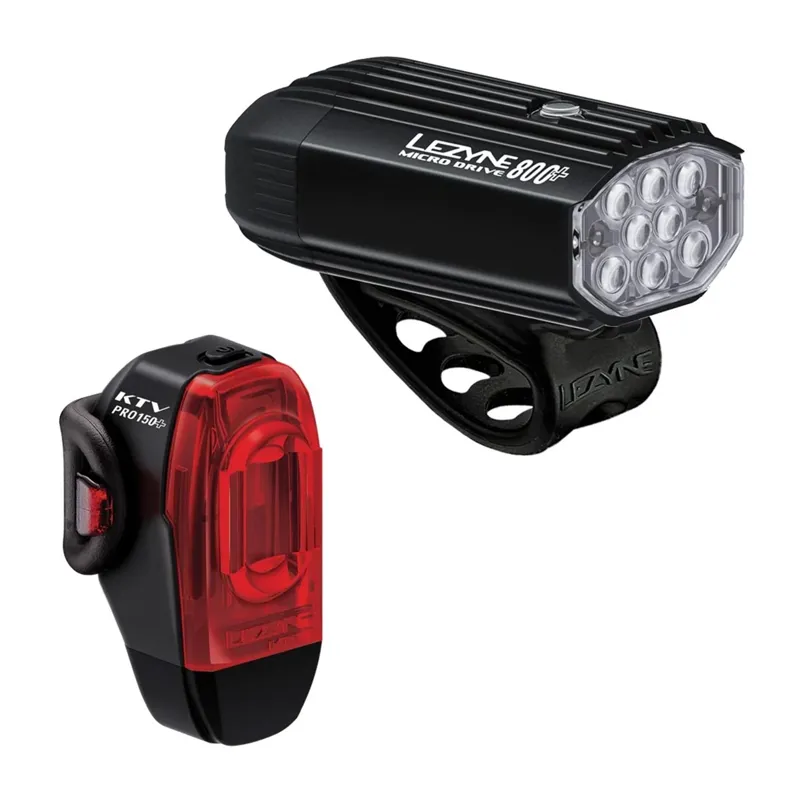 Lezyne Micro Drive 800+ / KTV Drive Pro+ - Lightset - 800 / 150 Lumens