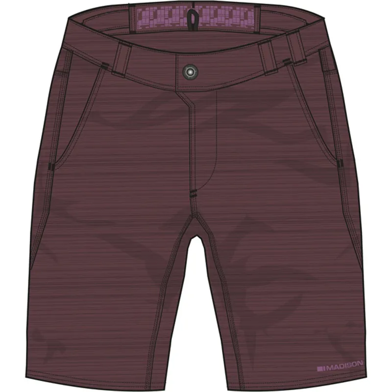 Madison Leia Womens Shorts in Purple-2