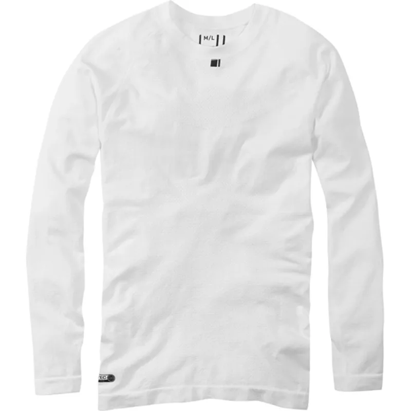 Madison Isoler Mesh Long Sleeved Mens Baselayer in White