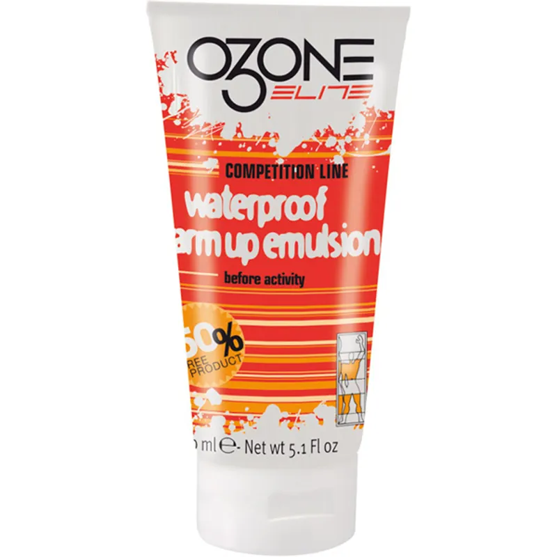 Elite Ozone 150ml Waterproof Warmup Emulsion in White