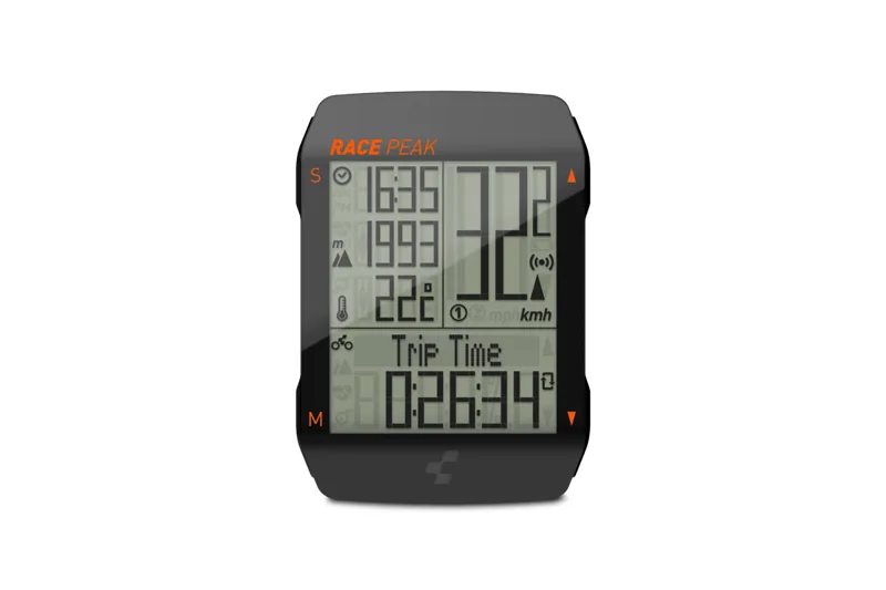 Cube Race Peak Cycling Computer in Black