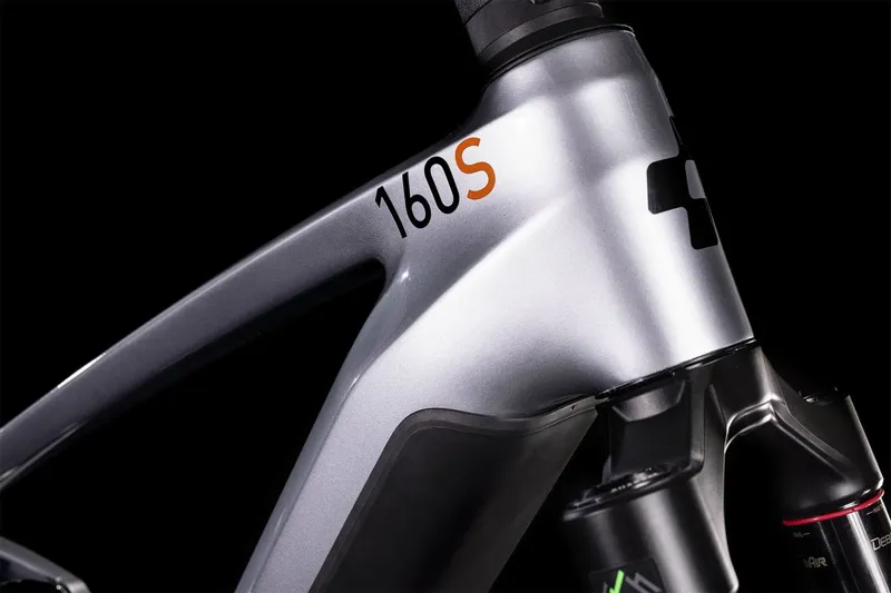 2022 Cube Stereo Hybrid 160 HPC SL 27.5 eMountain Bike in Silver-3