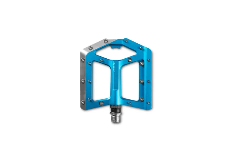 Cube Slasher Flat Pedals in Blue