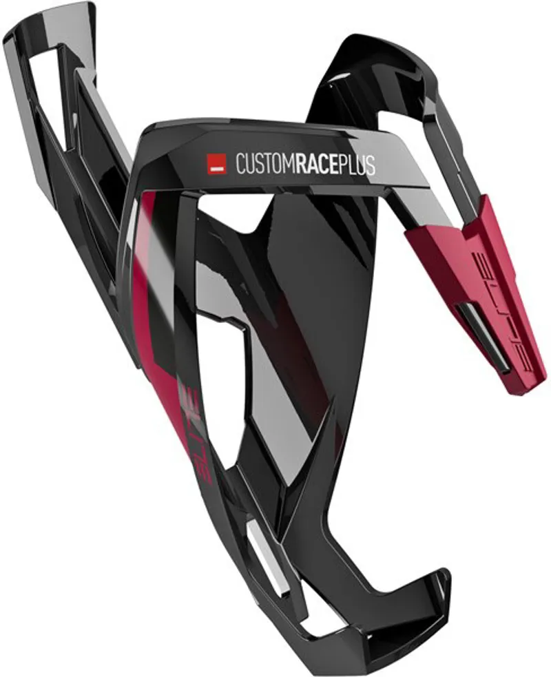 Elite Custom Race Plus Bottle Cage - Black / Burgundy