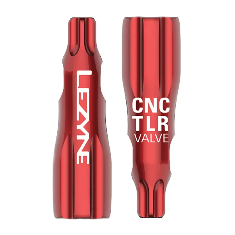 Lezyne CNC TLR Tubeless Valve Caps Only in Red