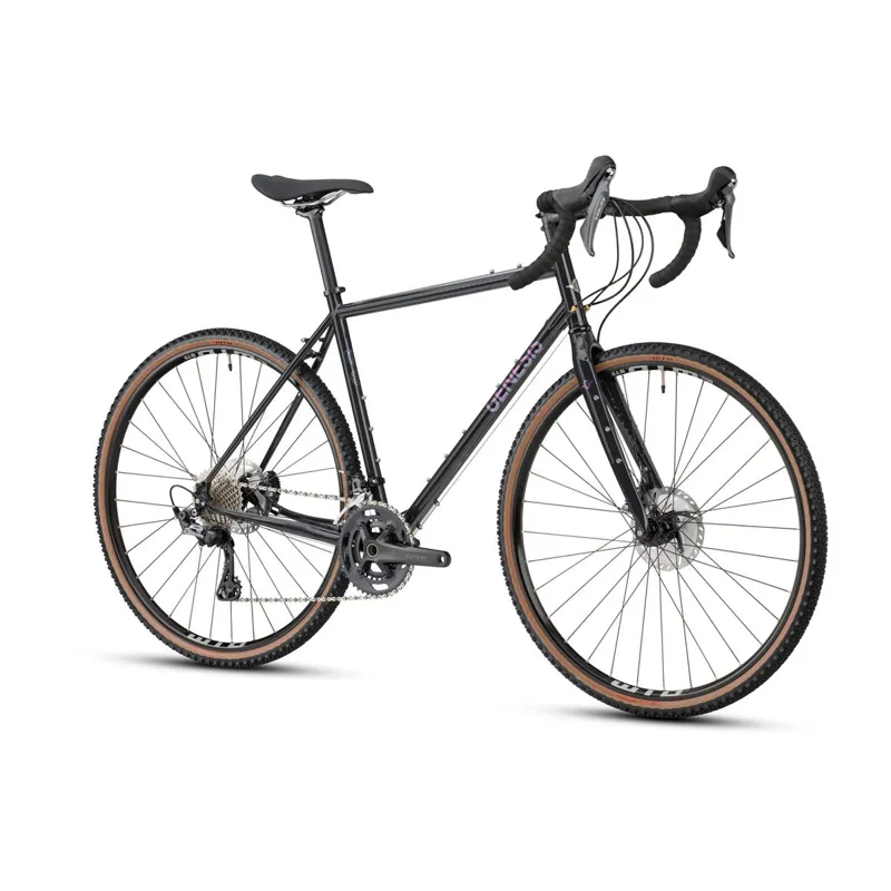 2021 Genesis Croix De Fer 50 Steel Gravel Bike in Black-1