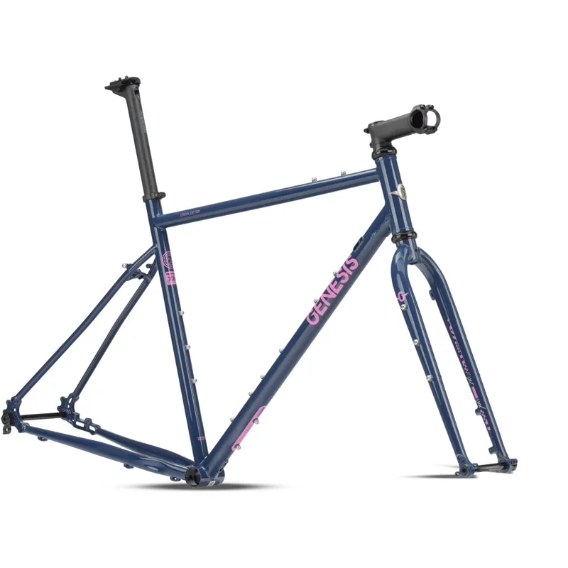 Genesis Croix De Fer 725 - Steel Gravel Frameset - Blue Unlimited-1