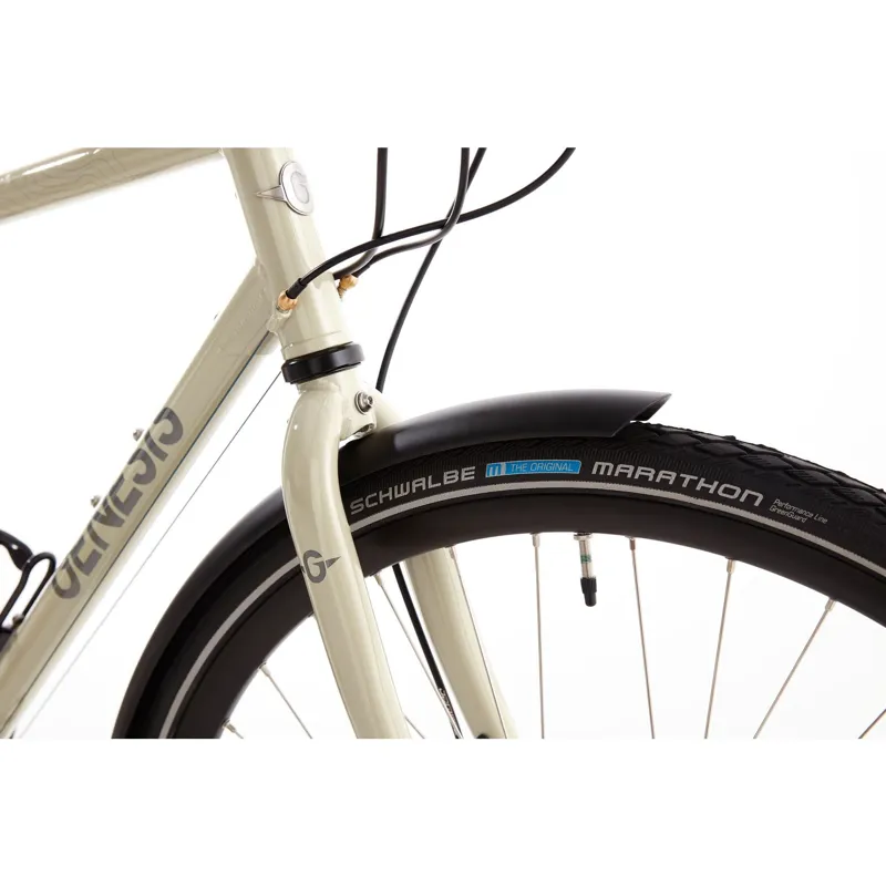 2025 Genesis Tour de Fer 10 - Flat Bar Steel Gravel Bike - Beige-6