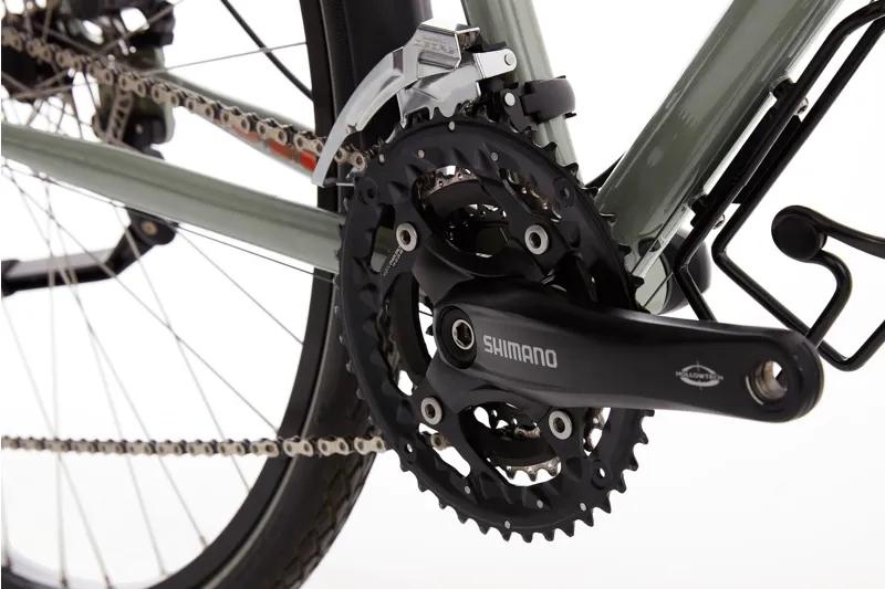 2021 Genesis Croix De Fer 20 Flat Bar - Steel Gravel Bike - Grey-2