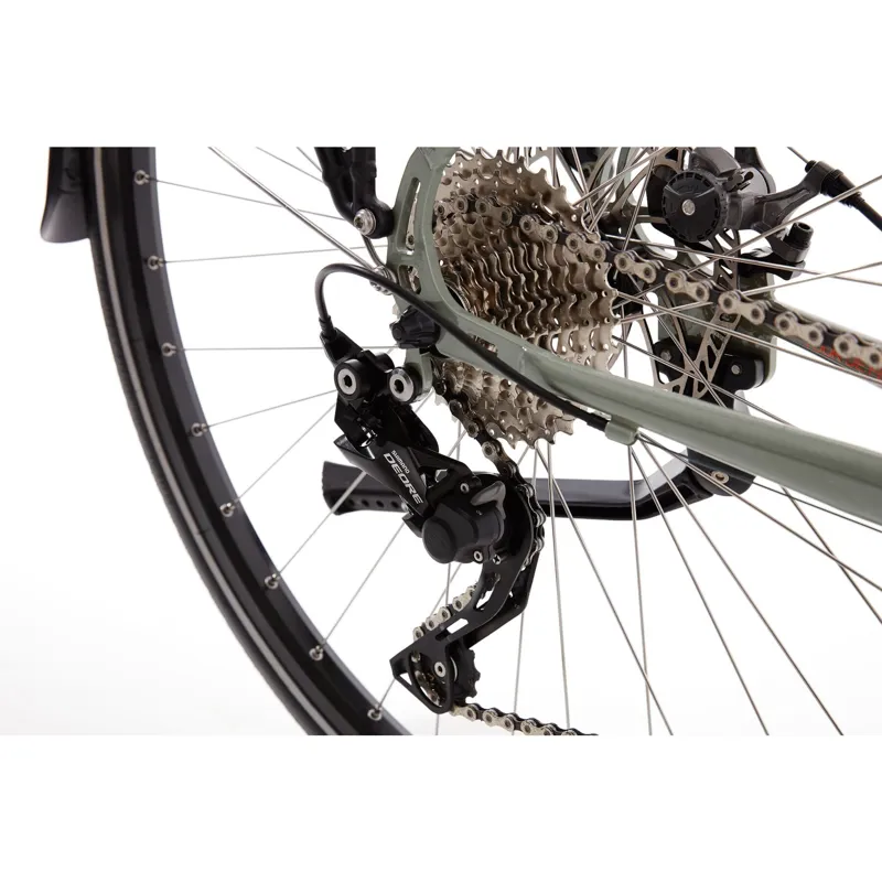 2021 Genesis Croix De Fer 20 Flat Bar - Steel Gravel Bike - Grey-3