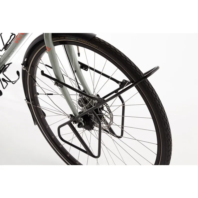 2021 Genesis Croix De Fer 20 Flat Bar - Steel Gravel Bike - Grey-5