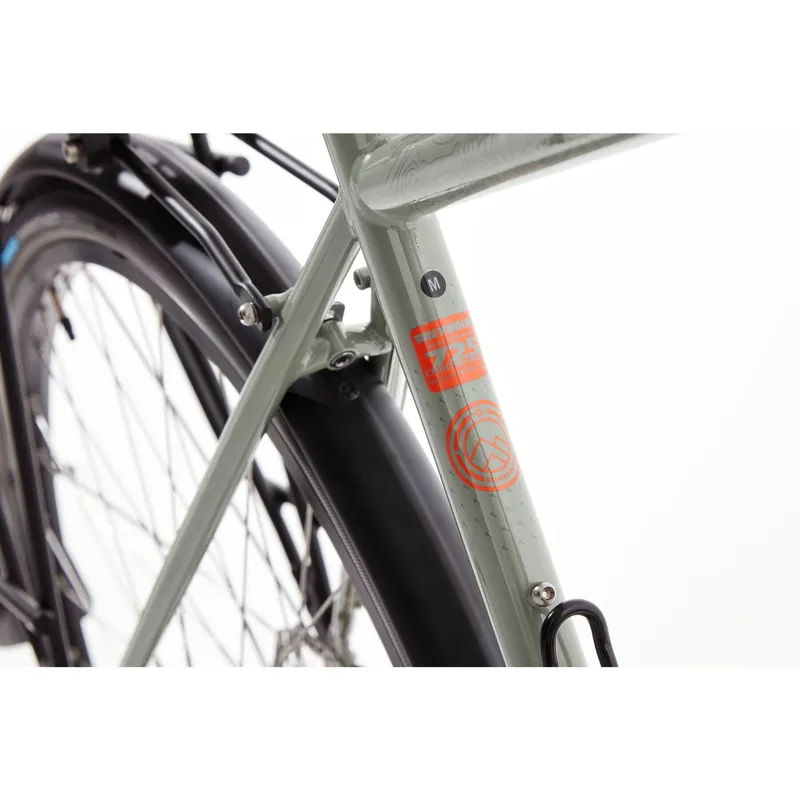 2021 Genesis Croix De Fer 20 Flat Bar - Steel Gravel Bike - Grey-7
