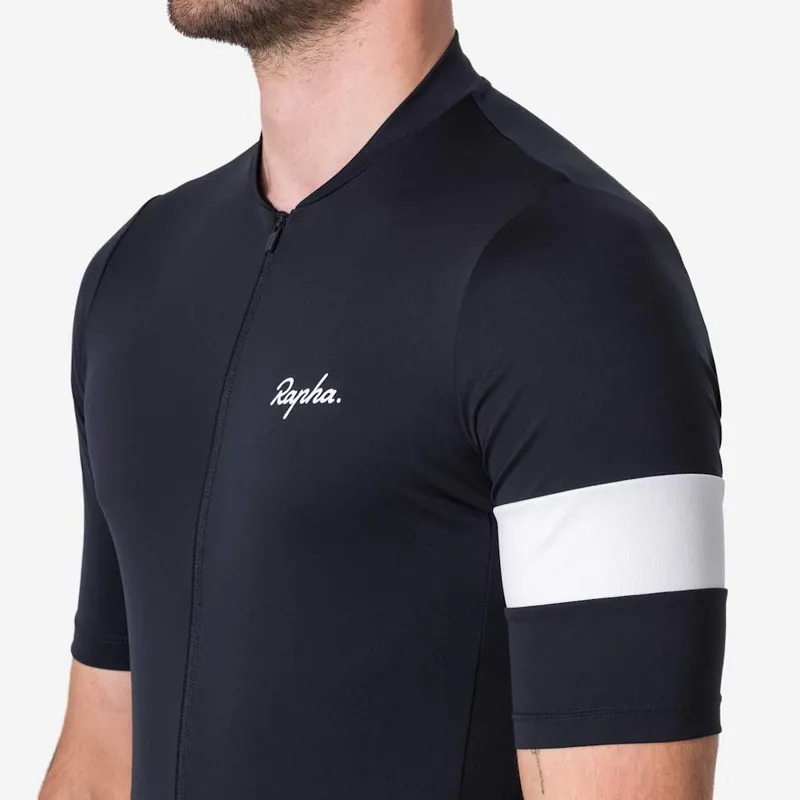 2026 Rapha Men's Core Lightweight Jersey / Black - White-4