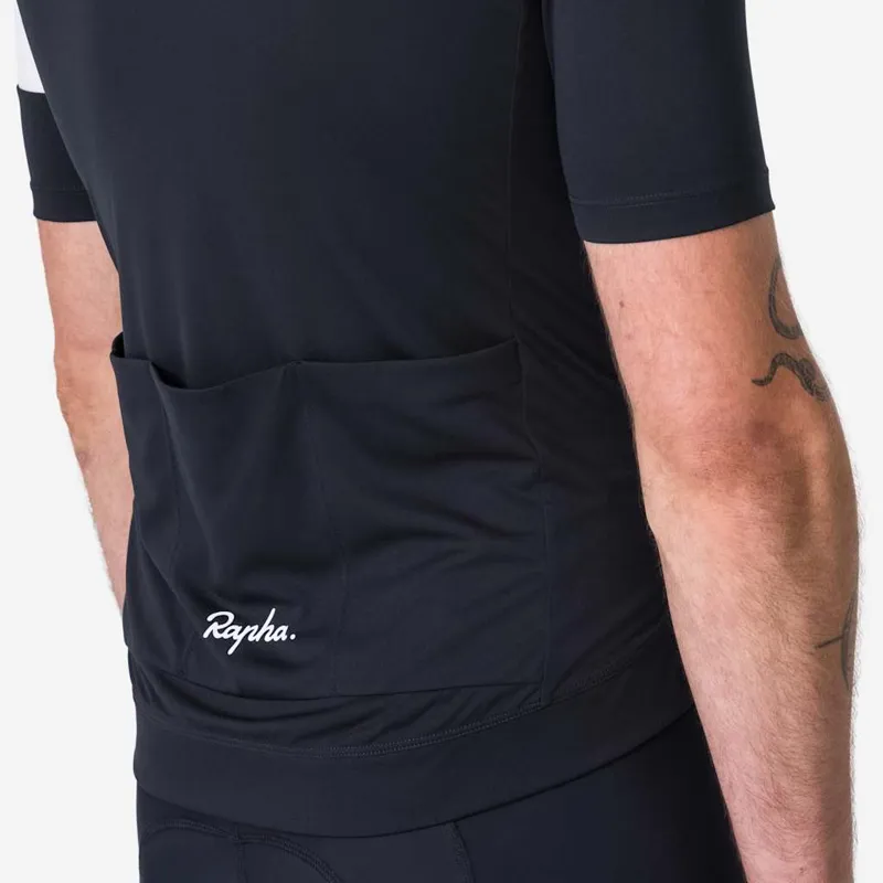 2026 Rapha Men's Core Lightweight Jersey / Black - White-5
