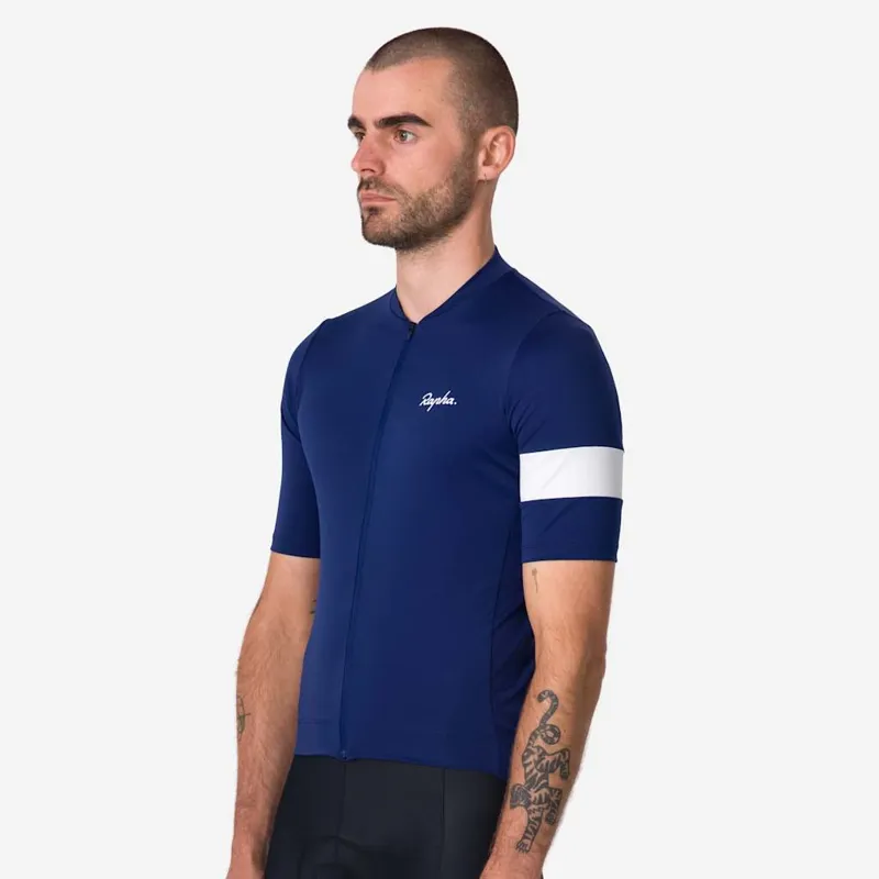 2026 Rapha Men's Core Lightweight Jersey / Navy - White-3