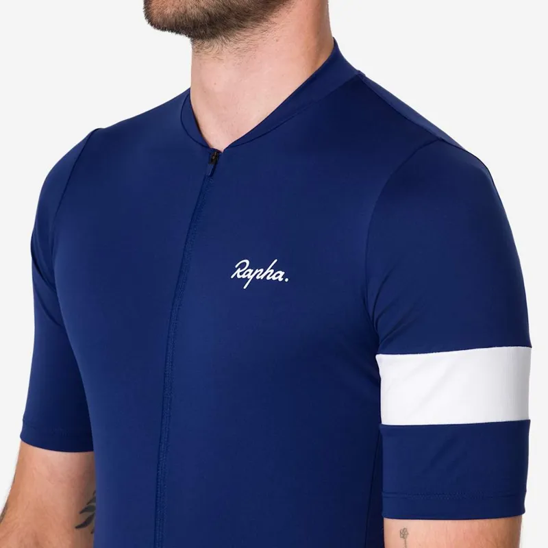 2026 Rapha Men's Core Lightweight Jersey / Navy - White-4