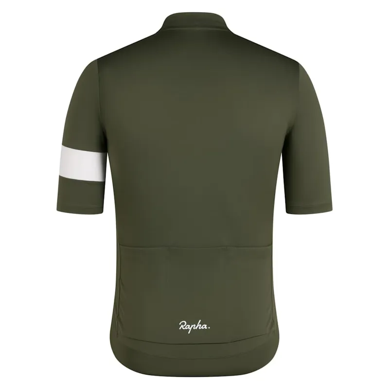 2026 Rapha Men's Core Lightweight Jersey / Dark Green - White-1