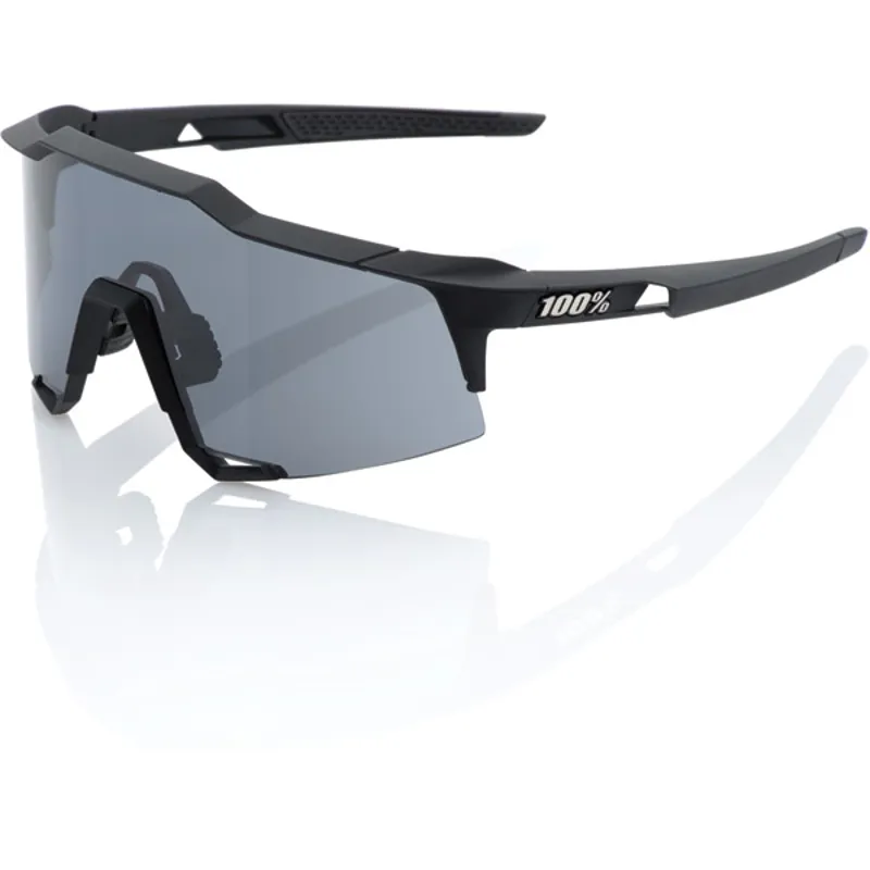 100% Speedcraft HiPer Red Lens Sunglasses in Black