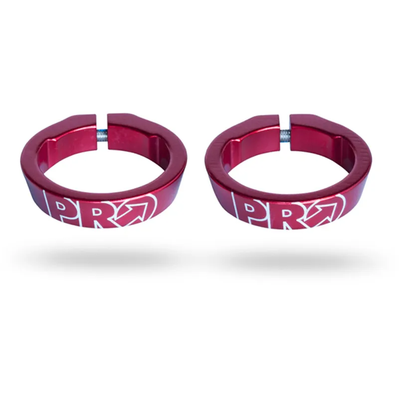 Pro Handlebar Lock Ring Set In Red