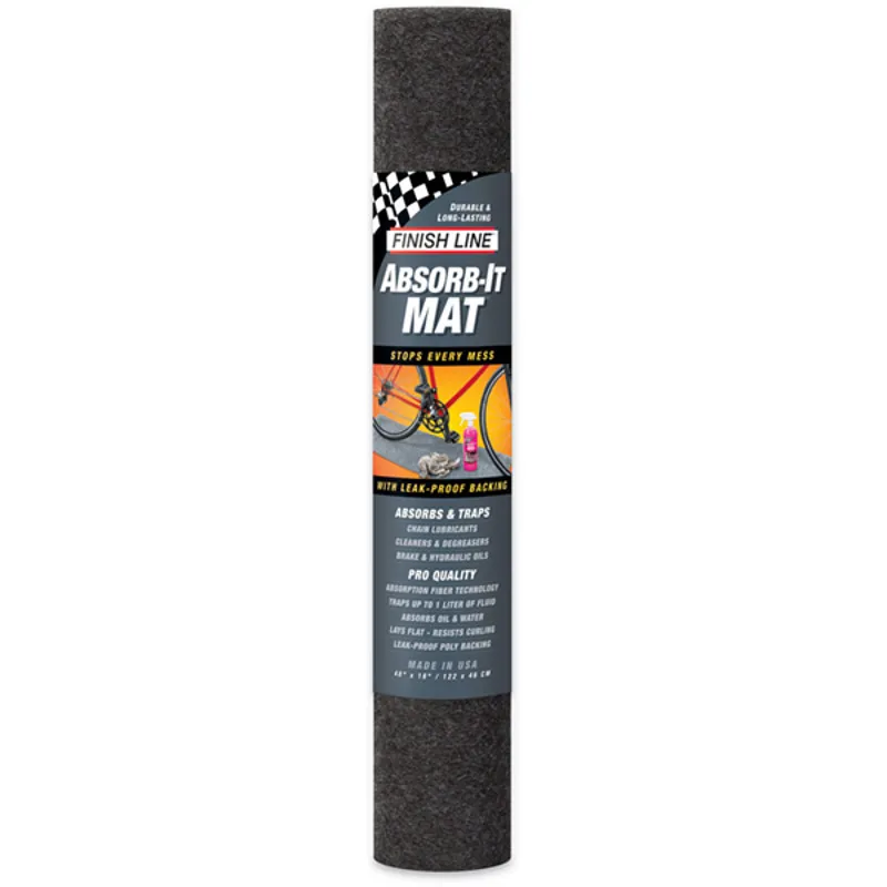 Finish Line Absorb-It Small Mat in Black