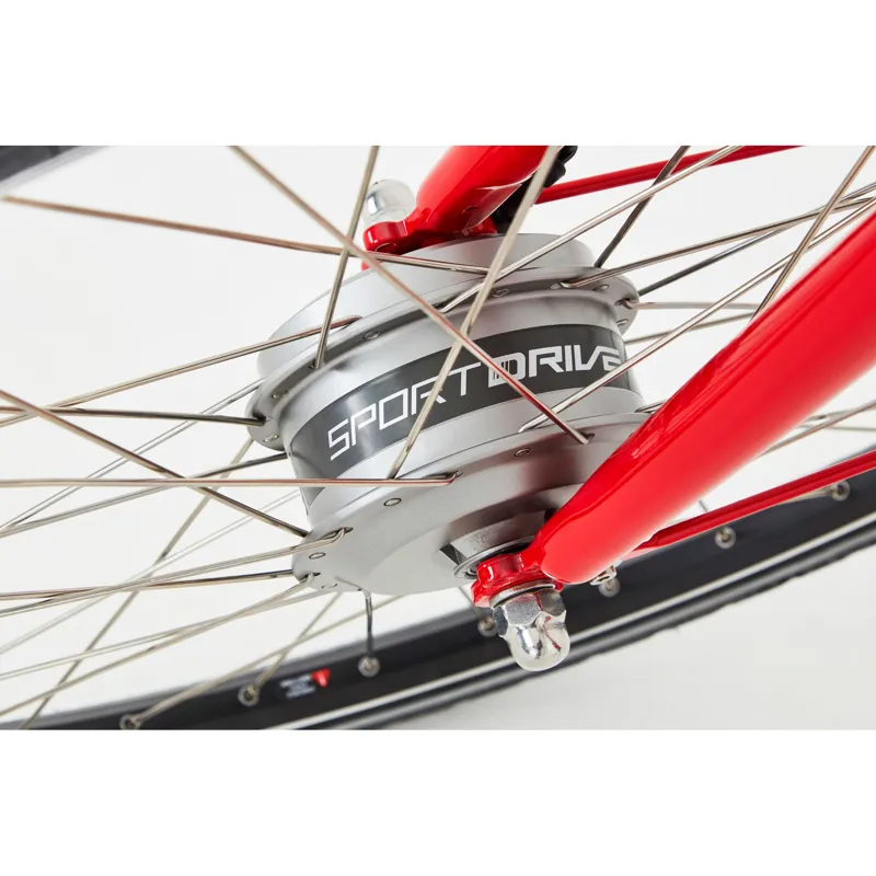 Ridgeback Electron F.H.D - Electric Hybrid Bike - Red-3