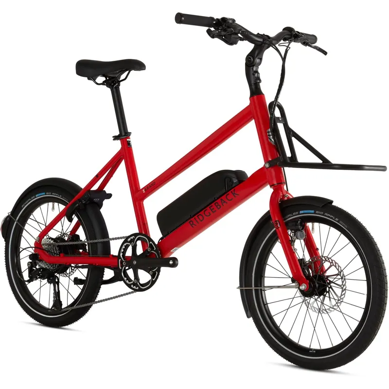 Ridgeback Errand - 20 inch wheel E-Cargo Bike - Red-1