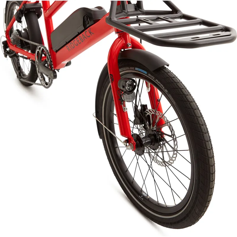 Ridgeback Errand - 20 inch wheel E-Cargo Bike - Red-5