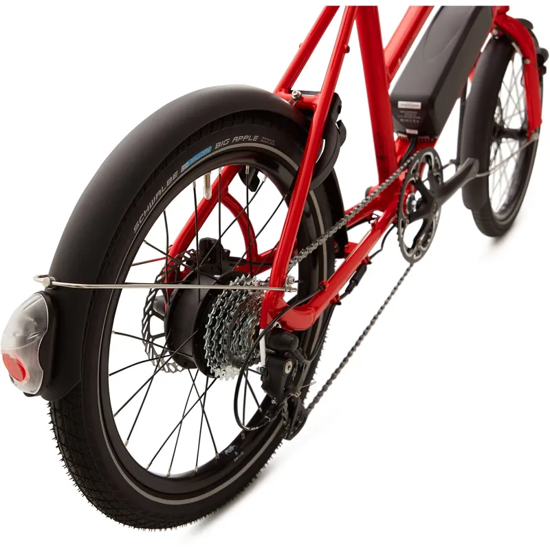 Ridgeback Errand - 20 inch wheel E-Cargo Bike - Red-6