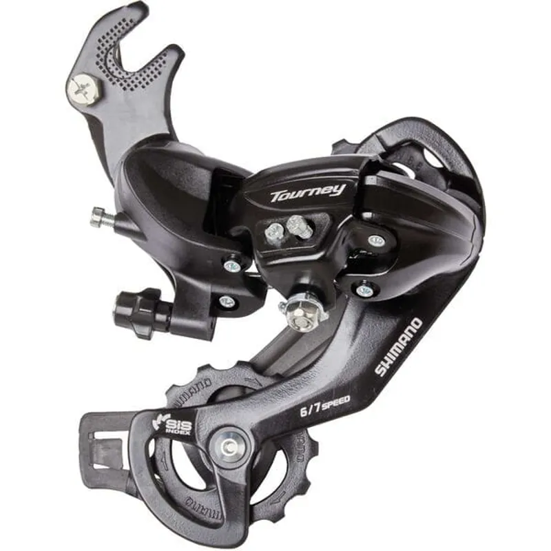 SHIMANO TOURNEY RD-TY300 6/7-speed rear derailleur with mounting bracket