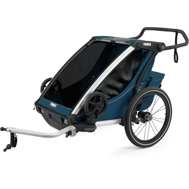 Thule Chariot Cross 2 Child Bike Trailer in Blue