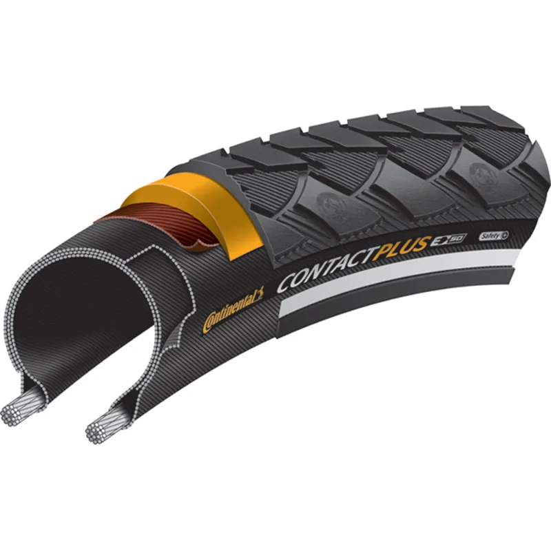 Continental Contact Plus Reflective 700x42c Tyre In Black