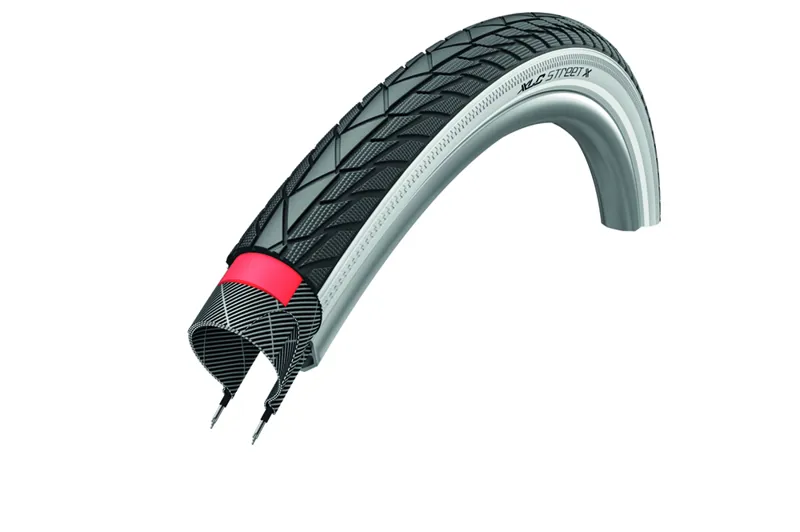 XLC Street X 700x40c Puncture Protection Tyre in White 