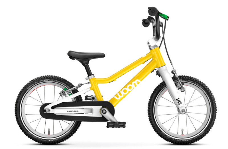 woom GO 2 - 14 inch Wheel lightweight Kids Bike - Vibrant Yellow