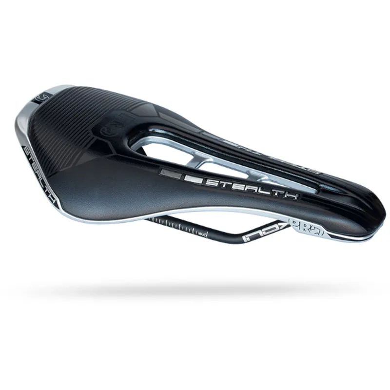 Pro Stealth Chrome Hollow Rail Saddle in Black