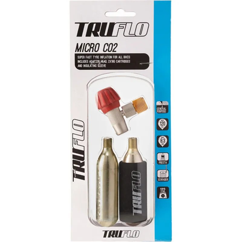 TRUFLO MICRO CO2 INCLUDES 2 X 16 G CARTRIDGES- 3 PACK