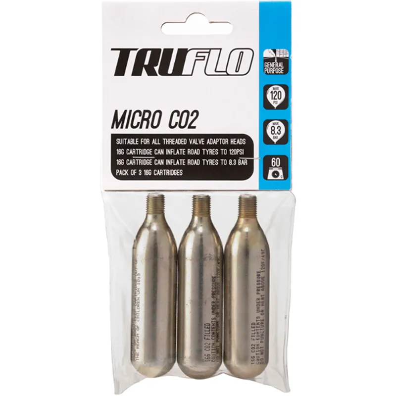 Micro CO2 Pump Refill Pack - 3x16g Threaded