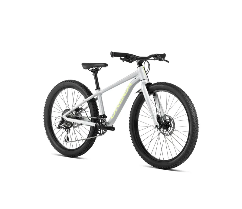 Orbea Mx 24 Team Disc Junior Bike In Halo Silver/Spicy Lime-2