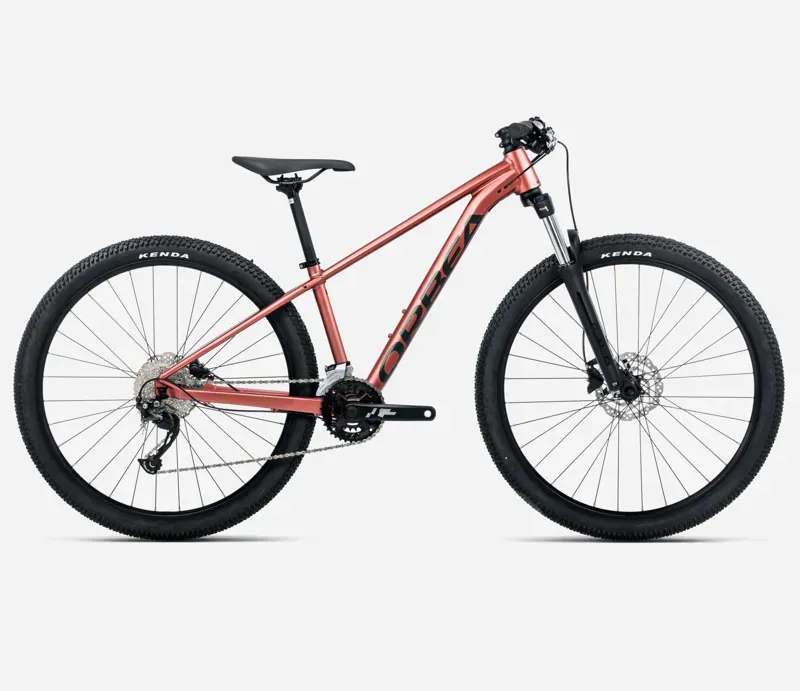 2024 Orbea Onna 27 Xs Junior 40 Junior Mountain Bike In Terracotta Red Matt/Green Gloss