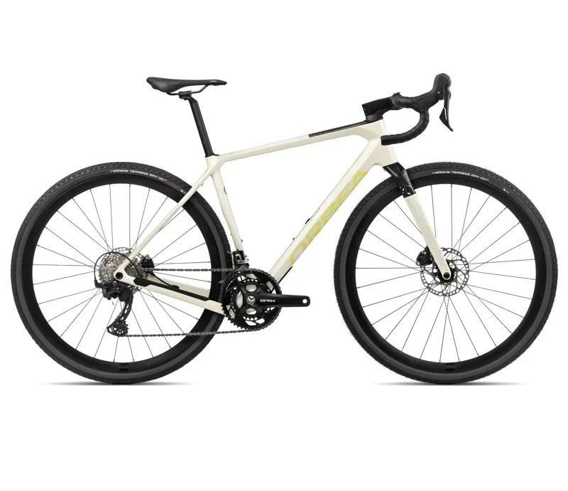 2024 Orbea Terra M30Team Gravel Bike In Ivory White/Spicy Lime