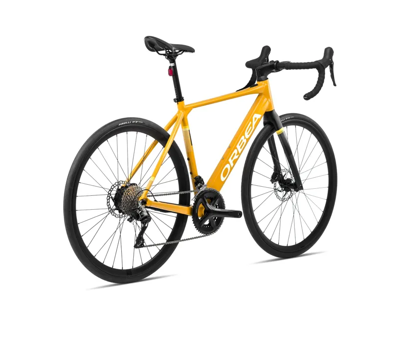 Orbea Gain D50 Electric Road Bike in Mango/Black-2